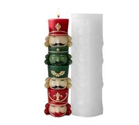Silicone Christmas Candle Moulds 3D Soldiers Layered Design Casting Moulds