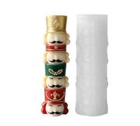 Silicone Christmas Candle Moulds 3D Soldiers Layered Design Casting Moulds