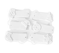 Silicone Christmas Ornament Moulds - 6-Way Silicone Casting Accessories, Christmas Pendant Casting Moulds | For Cement Art Teachers Christmas Enthusiasts Creative Hobbyists Workshops Craft Enthusiasts