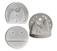 Silicone Christmas | Tool for Casting Crafts for Nativity Scene, Resin Casting Mould Holy Family | For Wax Cement Clay Candlestick Table Decoration Christmas Decoration