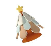 Silicone Christmas Tree Coasters Trivets for Hot Dishes Holiday Table Decoration Foldable Placemats Set Table Mats