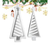 Silicone Christmas Tree Mould, Creative Non-Stick Silicone Mould for Clay Plaster Decoration Baking Fondant Thanksgiving Party Housewives