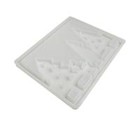 Silicone Christmas Tree Mould, Mould for Luminous Christmas Sign in Plaster - Simple Demoulding for Concrete Plaster Artists Hobbists Decorators
