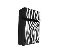 Silicone Cigarette Case Pack Box Cover Cig Holder King Size Cigarettes Zebra Black Design Novelty Gifts for Him Her Accessory BestWayDigital