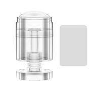 Silicone Clear Nails Stamper French Tip Nails Stamp Rotatable Jelly Stamper Nails Art Decoration Nails Art Template Tool