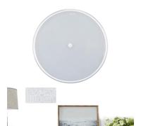 Silicone Clock Mold - 3D Epoxy Resin Craft Mould for Wax Candle, Large DIY Plaster Clock Shape, Flexible Soap Making Kit, Clear Transparent Wall Art | Holiday Home Decor for Christmas New Year Party