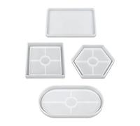 Silicone Coaster Moulds - Pack of 4 Silicone Reusable Home Decoration - Drink Coaster Moulds | For Thanksgiving Holiday Party Offices Home Room Desk Top School