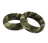 Silicone Cock Ring with 3 Pcs Different Sizes Lock Set Delay Time Ejaculation Male Penis Ring Ball Stretcher Bondage Slave, Adult Sex Toys for Men Or Couple Pleasure Green Style Three 50Mm