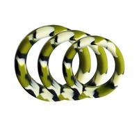 Silicone Cock Ring with 3 Pcs Different Sizes Lock Set Delay Time Ejaculation Male Penis Ring Ball Stretcher Bondage Slave, Adult Sex Toys for Men Or Couple Pleasure Green 3Pc