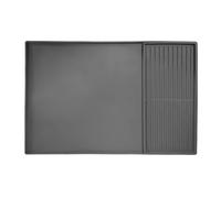 Silicone Coffee Mat with Raised Edges, 24 X 16inch Coffee Bar Mat for Countertops, Coffee Bar Accessories Fit Under
