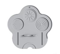 Silicone Coffee Tamper Mat for Bar Counter Protection, Non-Slip Tamping Pad, Food-Grade, 25 x 24.3 cm, Gray or Black(Gray)