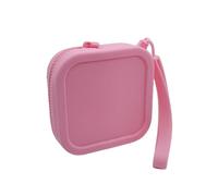 Silicone Coin Pouch, Silicone Coin Pouch, Portable Cosmetic Bag, Square Coin Holder, Small Case Bag, Portable Cosmetic Credit Card Holder, Key, pink, Se référer au descriptif, Refer to description