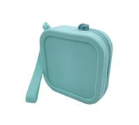 Silicone Coin Purse - Square Mini Wallet, Zipper Storage Pouch | Soft Small Change Bag, Compact Holder for Credit Cards Keys Lipstick Earbuds Travel Hand Carry Organizer Use