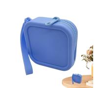 Silicone Coin Purse - Square Silicone Wallets | Small Coin Purse with Smooth Zipper and Hanging Rope | Waterproof Silicone Coin Pouch, Change Pouch, blue, Se référer au descriptif, Refer to