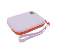 Silicone Coin Wallet,Simple Makeup Lipstick Bag,Korean Wrist Bag,Portable Coin Purse,Mini Storage Bag(Purple)