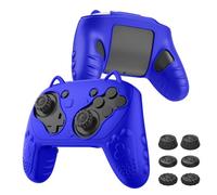 Silicone Controller Case Set Compatible with Nintendo Switch 2 Pro, Gamepad Accessories - Protective Softshell Cover with 6 Thumb Grips, Shock-Resistant & Ergonomic Comfort Grip Design (Deep Blue)