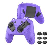 Silicone Controller Case Set Compatible with Nintendo Switch 2 Pro, Gamepad Accessories - Protective Softshell Cover with 6 Thumb Grips, Shock-Resistant & Ergonomic Comfort Grip Design (Purple)