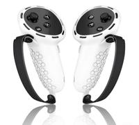 Silicone Controller Grips for Meta 3 2PCS Non-Slip Silicone Controller(White)