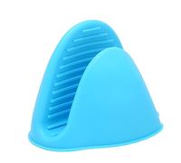 Silicone Cooking Pinch Mitts, Pot Pinch Mitts with Heat Resistant, Oven Hair Removal Wax Pot Holder Gloves for Kitchen Salon (Blue)