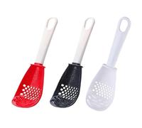 Silicone Cooking Spoon, Durable Kitchen Cooking Spoon, 3 x Multifunctional Kitchen Cooking Cooking Skimmer, Home Egg Separator, Handheld Garlic Tyre Cookware for Neighbours, Colleagues, Friends