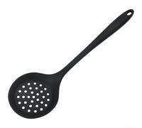 Silicone Cooking Spoon with Hole Heat Resistant up to 230°C (Black)