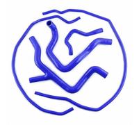 Silicone Coolant Hose Kit for Ford Focus ST225 MK2 ST/RS, Orange 5 Piece Multi-Layered Reinforced Upgrade Set