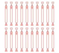 Silicone Cord Organizer Bundle 20 Essential Tools for Managing Power, Charging, and Data Cables (Pink)