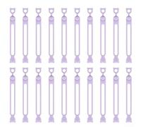 Silicone Cord Organizer Bundle 20 Essential Tools for Managing Power, Charging, and Data Cables (Purple)