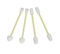 Silicone Cotton Swabs, Double Tipped Silicone Cotton Buds Silicone Cotton Swabs 4pcs Reusable Makeup Swabs Double Tipped Cotton Buds for Ears Baby Beauty Cosmetic