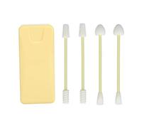 Silicone Cotton Swabs Reusable Makeup Swabs Double Tipped Ears Beauty Cotton Buds Yellow