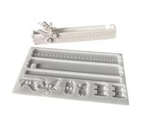 Silicone Countdown Calendar Mold - 25-Day Holiday Calendar Advent Chocolate Mold, Easy Release Craft Supplies for Adults Baking Soap Plaster Candle Enthusiasts Art Class School and University Level