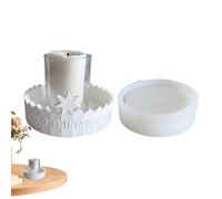 Silicone Countdown Mold | Christmas Candle Holder Resin Casting Mold - Seasonal Decorations Creative Art Craft Supplies for Home Dorm Window Balcony Car Interior Offices