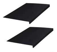 Silicone Counter Edge Protector 2 Pcs L-Shaped Non Slip(Black) | Flexible silicone, for shields against scratches, L-shaped fit, non-slip grip, kitchen workbench use
