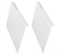 Silicone Counter Edge Protector 2 Pcs L-Shaped Non Slip(White) | Flexible silicone, for shields against scratches, L-shaped fit, non-slip grip, kitchen workbench use