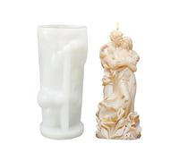 Silicone Couple Candle Mould - Soft Mould for Romantic Artistic Model - 3D Couple Moulds in Hug, for Home Soap, Clay, Craft, Plaster, Valentine's Day, Parties, Birthday and