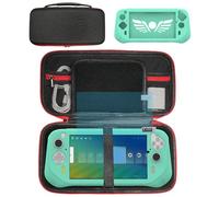 Silicone Cover and Carrying Case Compatible with Logitech G Cloud Gaming Handheld, Screen Protector for Logitech G Cloud Console Accessories (Black/Teal)