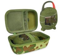 Silicone Cover and Hard Carrying Case for JBL Clip 5 Portable Bluetooth Speaker, Protective Storage Bag Holder for JBL Clip 5 Speaker Accessories (Squad)