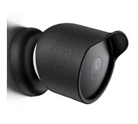 Silicone Cover Case Compatible with Google Nest Cam Battery Home Security Camera System, Google Nest Cam Cover, Waterproof Protective Soft Lightweight Durable Silicone for Google Nest Cam, Black