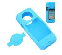 Silicone Cover Case Fit for X3, Scratch Proof Protector Guards Lens Cover, Panoramic Action Camera Protector Sleeve Cover Accessories (Blue)