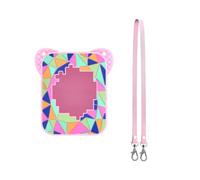 Silicone Cover Case for Bitzee Magicals Digital Pet, Protective Skin Sleeve with Lanyard Anti-Slip Anti-Scratch Protection for Bitzee MagicalsDigital Electronic Pets Machine Case Accessories (Pink)