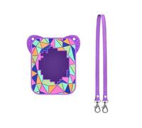 Silicone Cover Case for Bitzee Magicals Digital Pet, Protective Skin Sleeve with Lanyard Anti-Slip Anti-Scratch Protection for Bitzee MagicalsDigital Electronic Pets Machine Case Accessories (Purple)