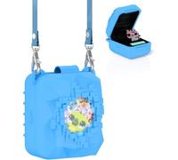 Silicone Cover Case for Bitzee Magicals - Interactive Toy Digital Pet, Protective Skin Sleeve for Magicals Virtual Electronic Pets Accessories, with Lanyard (BLUE)