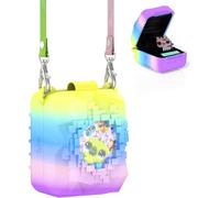 Silicone Cover Case for Bitzee Magicals Interactive Toy Digital Pet, Protective Skin Sleeve for Magicals Virtual Electronic Pets Accessories, with Lanyard (B)