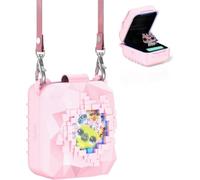 Silicone Cover Case for Bitzee Magicals - Interactive Toy Digital Pet, Protective Skin Sleeve for Magicals Virtual Electronic Pets Accessories, with Lanyard (PINK)