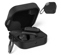 Silicone Cover Case for CMF Buds Pro 2,Protective Earbuds Sleeve Compatible with CMF by Nothing Buds Pro 2,Shockproof Scratch-Resistant Protective Case with Carabiner (Black)