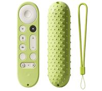 Silicone Cover Case for Google TV Streamer 4K Google TV (4K) Voice Remote 2024 Remote Cover Anti-Slipping Silicone Case - Glowing Green