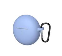 Silicone Cover Case for HUAWEI FreeBuds 7i, Protective Earbuds Sleeve with Carabiner Headphone Soft Skin Case All-Round Protection Shockproof Shell (sky blue)