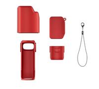 Silicone Cover Case for Insta360 Luna Ultra, Soft Skin Grip Cover Sleeve Lens Screen Protector, All-Round Protection Guard Protector for Insta 360 Luna Ultra Camera Accessories，Red