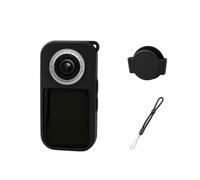 Silicone Cover Case for Insta360 X6 Camera Silicone Lens Cap Protector Lens Cover,Soft Shell Anti-scratch Dust-proof Shockproof Body Protection Action Camera Accessories，Black