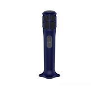 Silicone Cover Case for JBL PartyBox Wireless Mic, Anti-Rolling Protective Sleeve With Stand Base, Dustproof Shock-Resistant Anti-Drop Sleeve, Lightweight Non-slip Protective Cover (Navy blue)